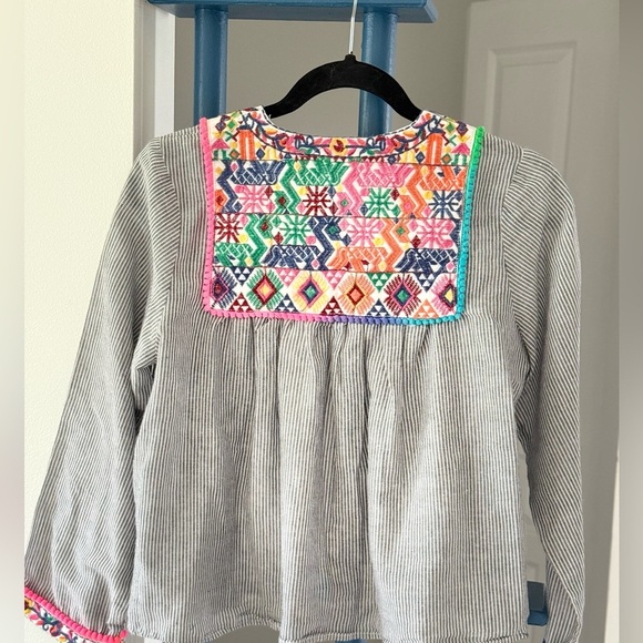 3/$18 Fun Paper Heart Vacation Beach Cover Up W/bombom & Embroidery Resort - Picture 4 of 4